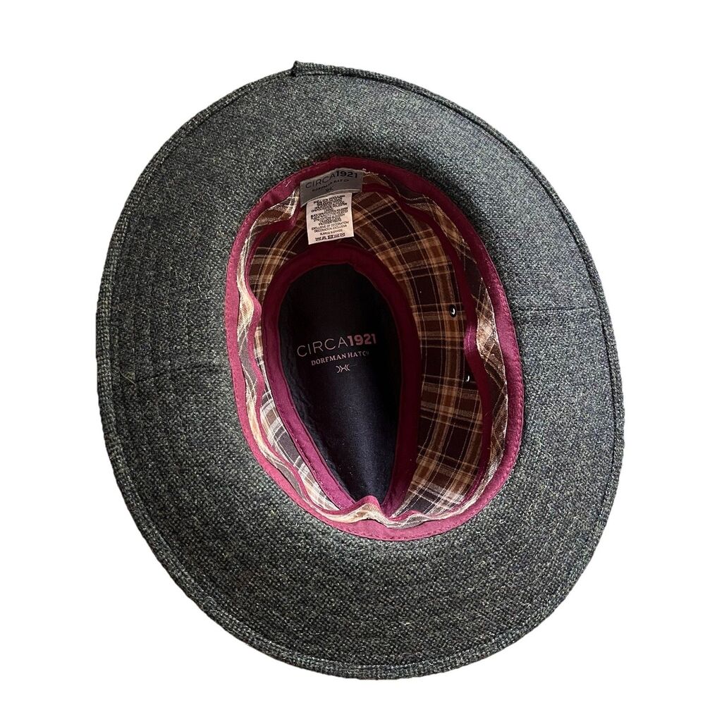 Circa1921 Dorfman Hat XL Wool Blend Mens Fedora - Picture 8 of 11